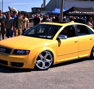 AUDI A4 SIDE DOOR STRIPS RS4 LOOK (4 ELEMENTS)